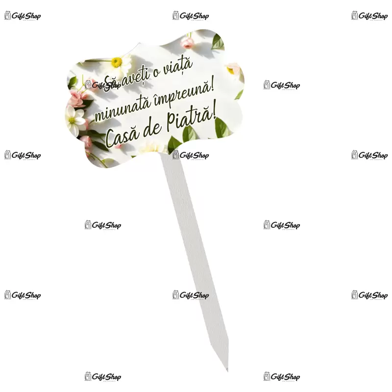 Casa de piatra, topper lemn, model a